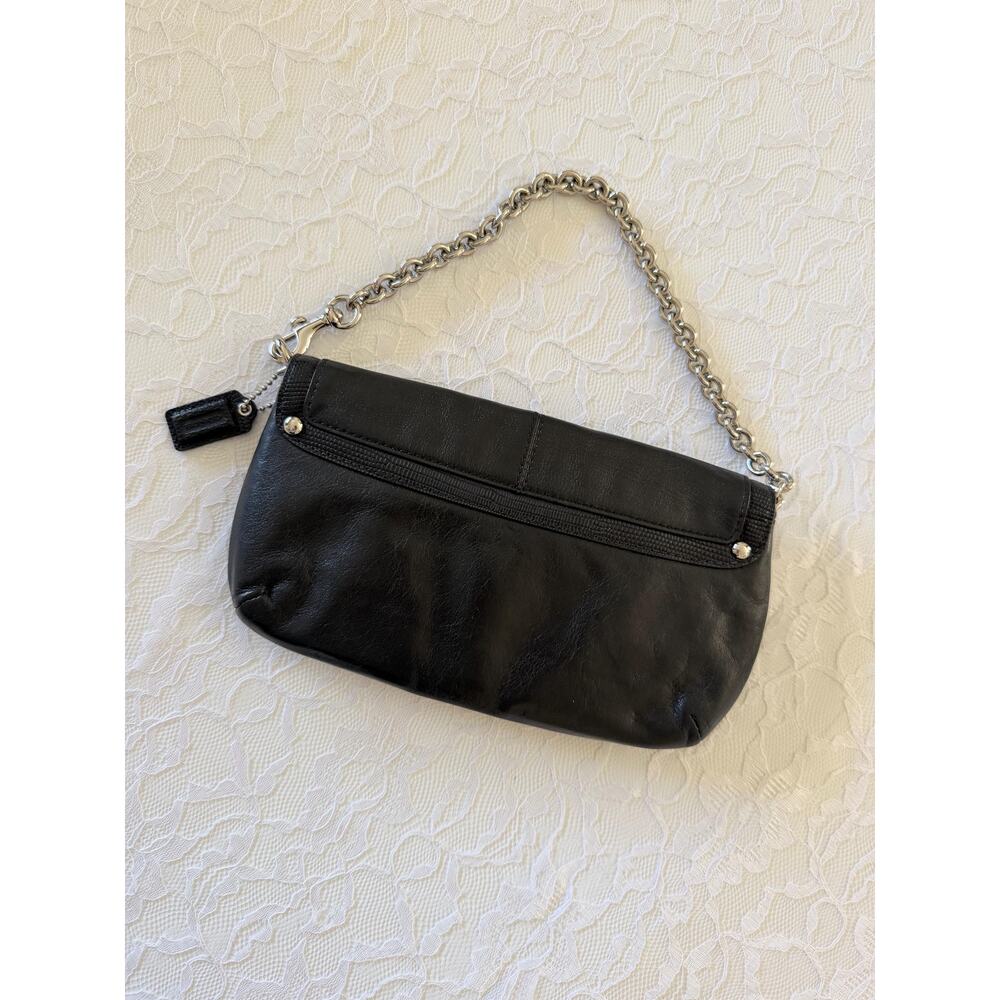 Vintage Y2K Coach Kristin black wristlet cell phone bag mini bag - Picture 5 of 16